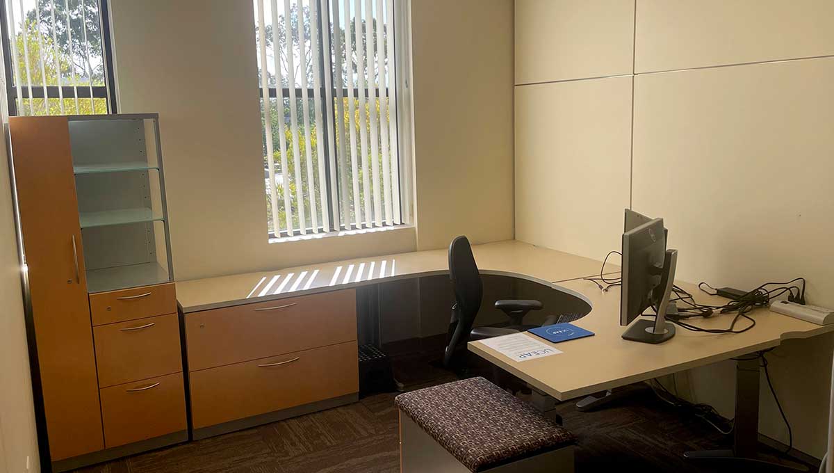 view of single office